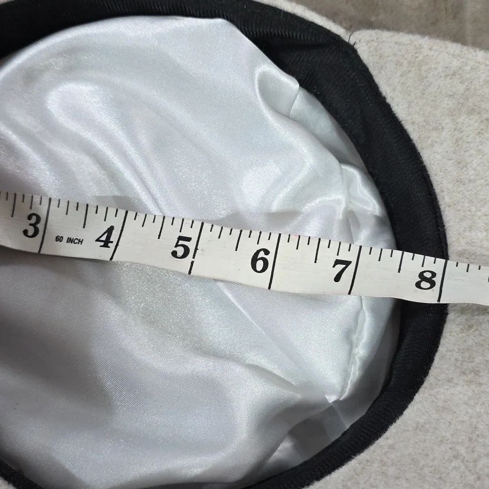 NWT Time And Tru Women's Cabbie/Newsboy Hat‎ Oatmeal Recycled Polyester Felt